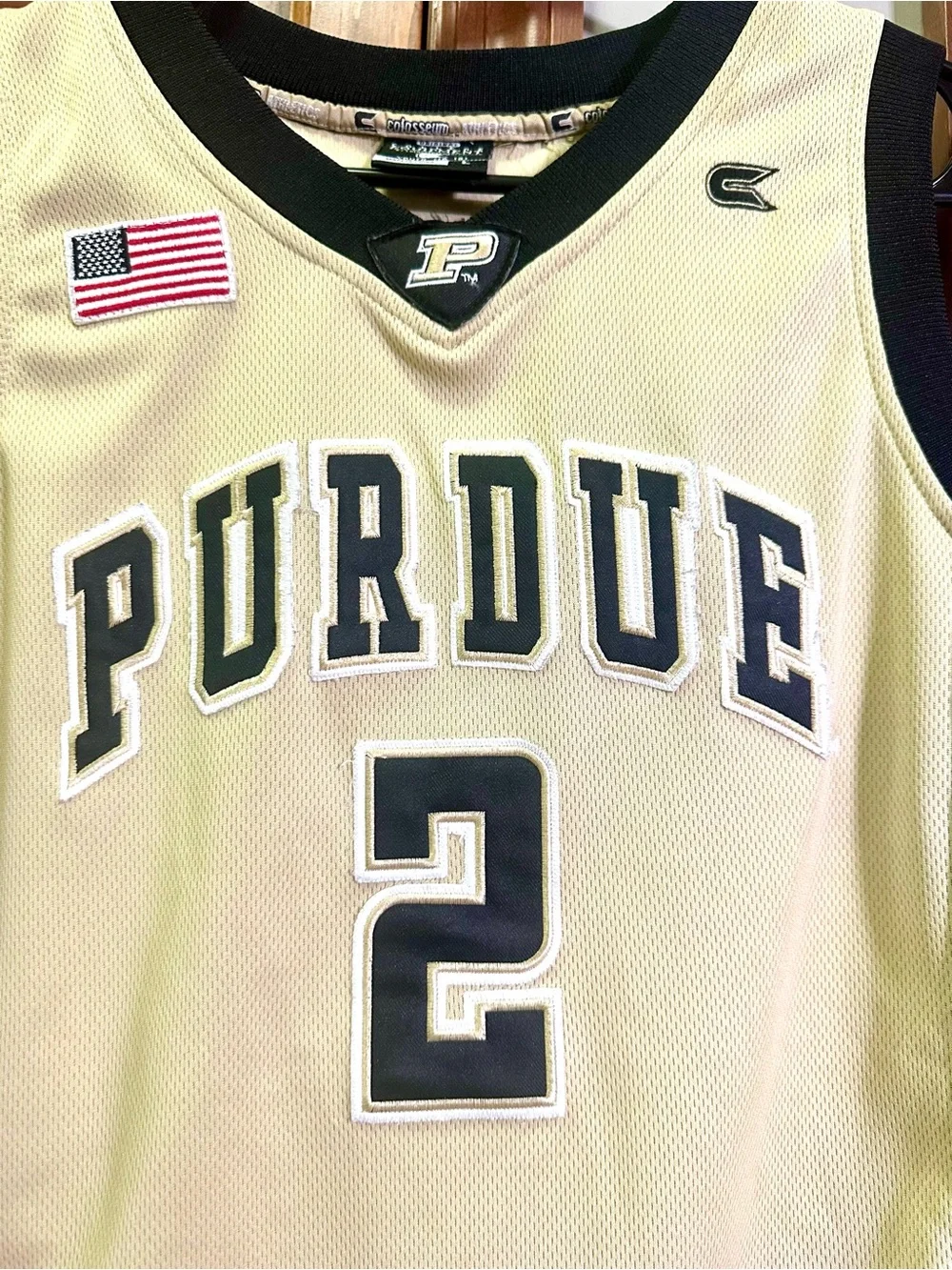 This is a Youth size Large Purdue Boilermakers jersey featuring the number 2